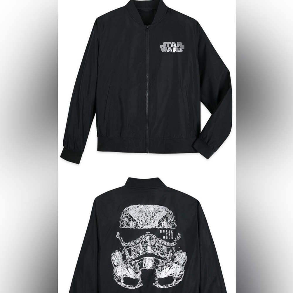 Star Wars Stormtrooper Break the Mold Black Bomber Jacket Mens Large‎ EXP52BMRC